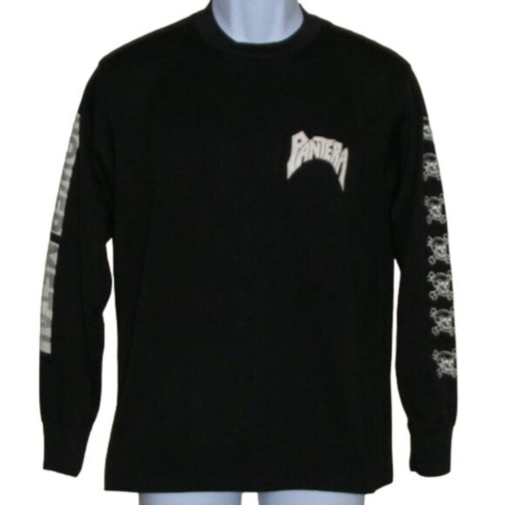 PANTERA Tshirt, M/L, Power Metal, 1990, Indie, Long sleeve, Black, VINTAGE